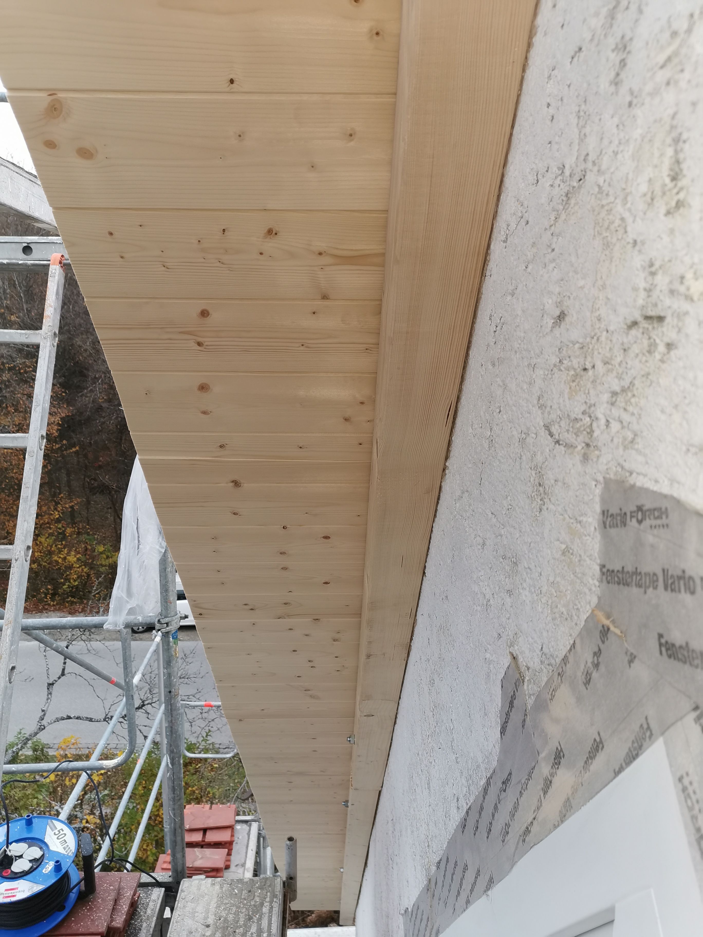 Dachuntersicht Holzverkleidung